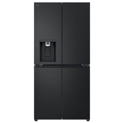 LG - 570L French Door with Ice and Water Dispenser in Black Finish - GC-L22FFQPB