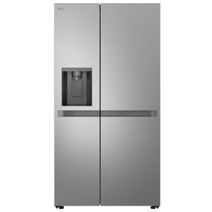 LG - 684L Non Plumbed Side by Side Fridge with Ice and Water Dispenser in Stainless Finish - GC-L257KLKW - Image 1