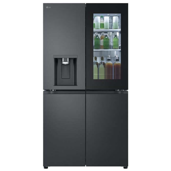 LG - 900L InstaView™ Door-in-Door French Door Fridge with UVnano™ in Black Finish - GC-X31FFCRL - Image 1