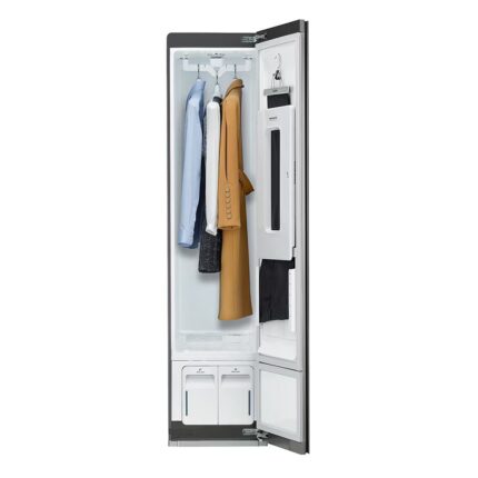LG - 3 Garment Styler Slim with TrueSteam™ in Mirrored Glass finish - S3MFC
