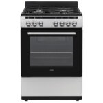 AEG - 60cm Black/SS Gas/Elec Stove - AEGZA60GES1