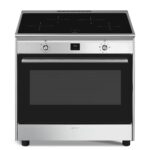 Smeg - 90cm 4 Plate Full Electric Cooker A - CG90CIXT