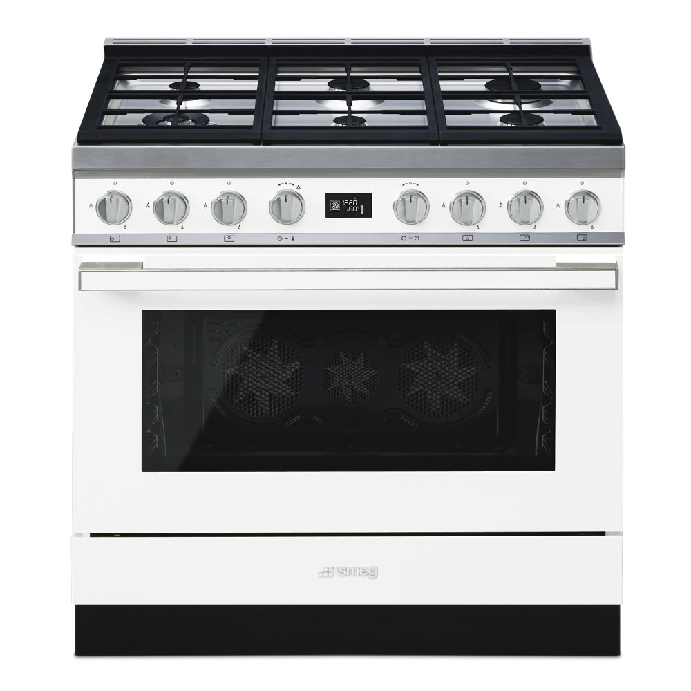 Smeg – 90cm Portofino Design Cooker A+ White – CPF9GPWH
