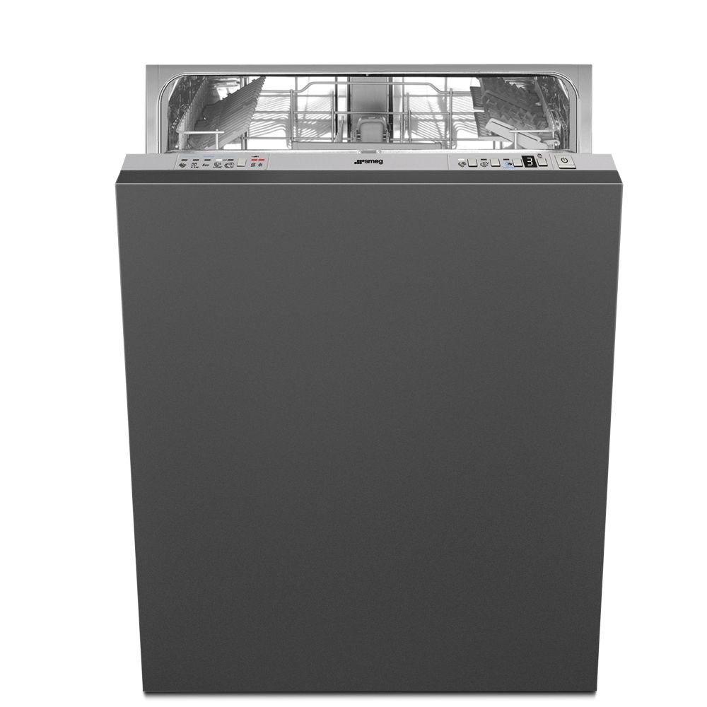 Blank White Card on Brown Background and Shadow Smeg - 60cm Integrated 14 place dishwasher - DWI7QSA-1 - Image 1