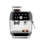 Smeg - Espresso Machine with Grinder Black - EGF03BLSA