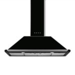 Smeg - 110cm Victoria Wall mounted hood A Glossy Black - KT110BLE