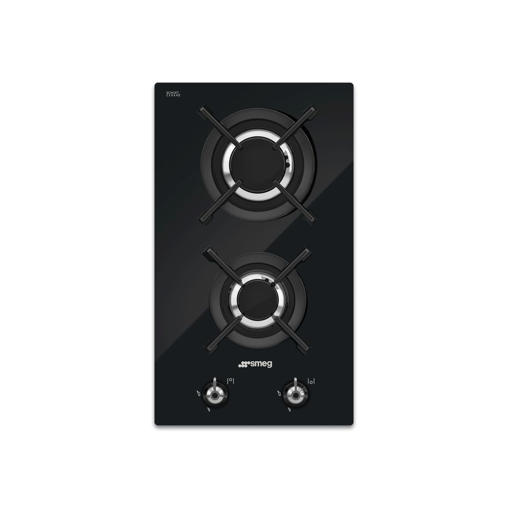 Blank White Card on Brown Background and Shadow Smeg - 30cm 2 Burner Gas on Glass - PV332CN - Image 1