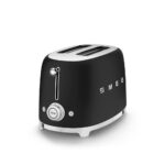 Smeg - 2 Slice Retro Toaster Black Matt - TSF01BLMSA