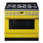 Smeg - 90cm Portofino Design Cooker A+ Yellow - CPF9GPYW