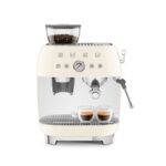 Smeg - Espresso Machine with Grinder Cream - EGF03CRSA