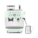 Smeg - Espresso Machine with Grinder Pastel Green - EGF03PGSA