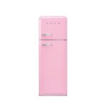 Smeg - 60cm Retro top mount freezer refrigerator Pastel Pink - FAB30RPK6