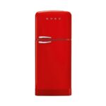 Smeg - 84cm Retro top mount freezer refrigerator Red - FAB50RRD6