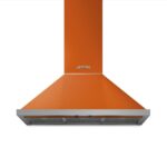 Smeg - 90cm Portofino Wall mounted hood A+ Orange - KPF9OR