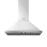 Smeg - 90cm Portofino Wall mounted hood A+ White - KPF9WH
