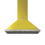 Smeg - 90cm Portofino Wall mounted hood A+ Yellow - KPF9YW