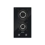 Smeg - 30cm 2 Burner Gas on Glass - PV332CN