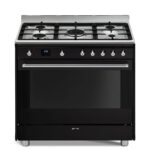 Smeg - 90cm Classic Design Cooker A Glossy Black - SSA91MABL2