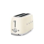 Smeg - 4 Slice Long Compartment Retro Toaster Cream - TSF02CRSA