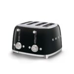 Smeg - 4 Slice Toaster Black - TSF03BLSA