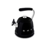 Smeg - 2,3lt Whistling Kettle Black - WLK01BL