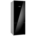 Bosch - 505L Combi Fridge Black Glass - KGN56LB31U
