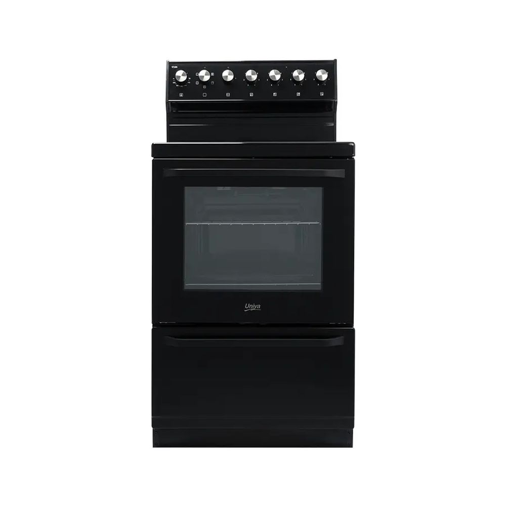 U126CB-1 Univa - 4 Plate Ceran Stove Black - U126CB-1 - Image 1