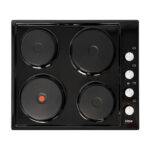 Univa - 4 Plate Solid Hob CP Black - U156B