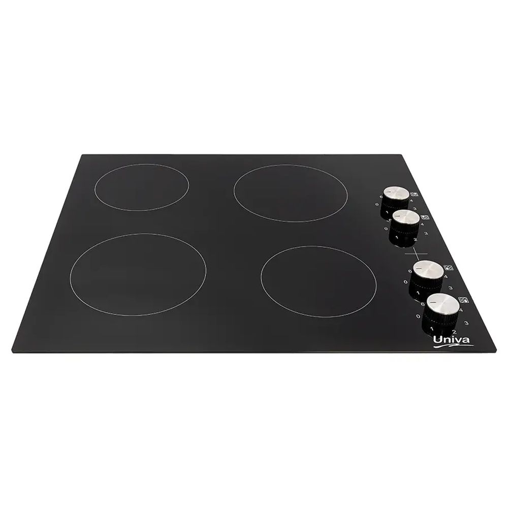 U156CB Univa - 4 Plate Ceran Hob Black - U156CB - Image 1