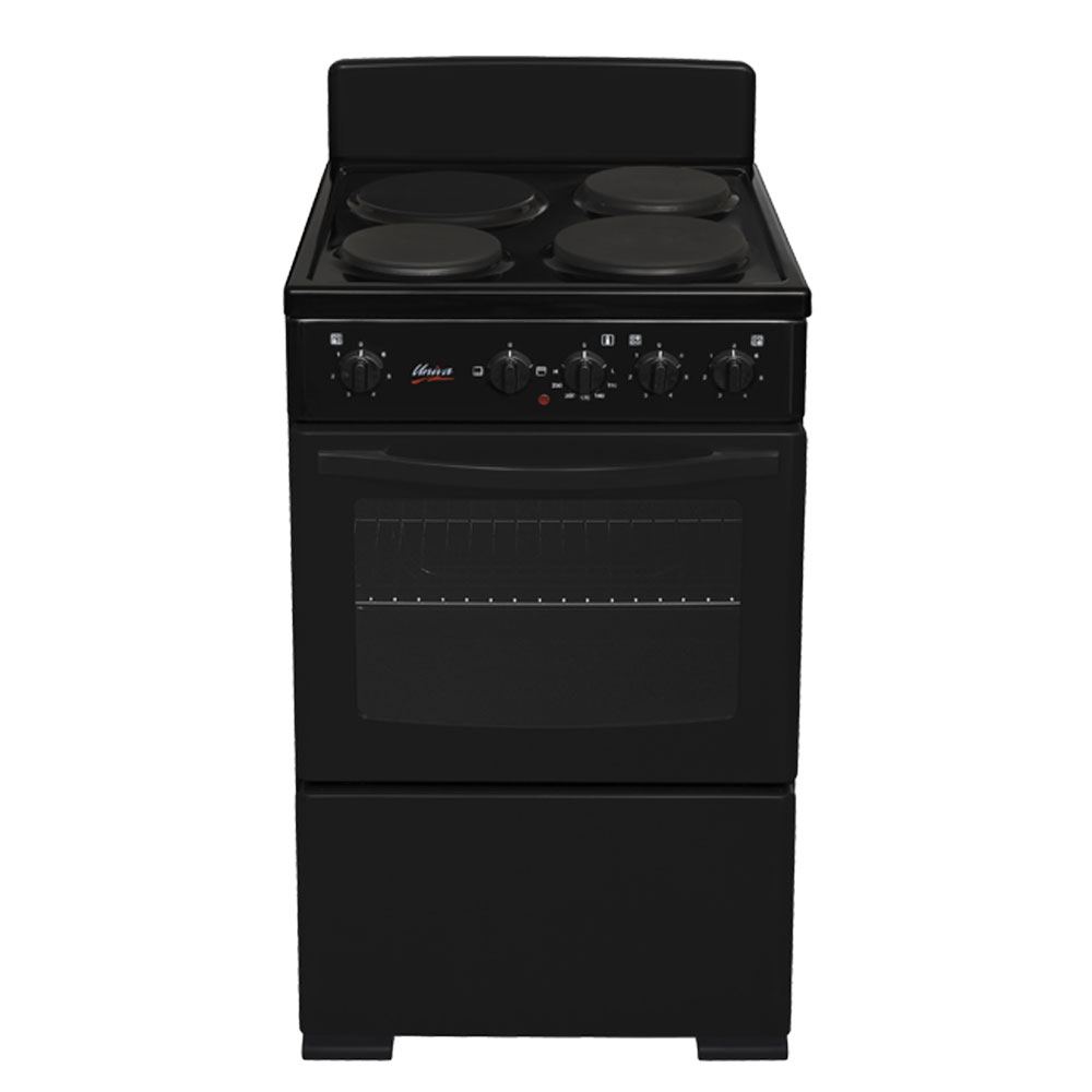 U305-1 Univa - 3 Plate Plug In Stove Black - U305-1 - Image 1