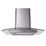 Univa - 90cm Chimney Curved Glass Cookerhood Stainless Steel - U900SCG
