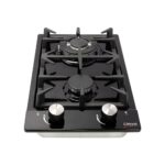 Univa - 2 Burner Gas Hob Black - UGH02B