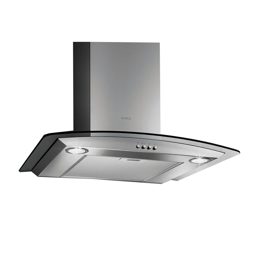 10-CIRCUS60 Elica - 60cm Curved Glass Cooker Hood - S/S - 10/CIRCUS60 - Image 1