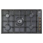 Elba - 5 Burner Gas Hob Matt Black - 02/EN95-545AND