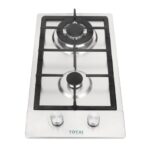 Totai 2 Burner Gas Hob Stainless Steel - 03/TS2BNR-SS