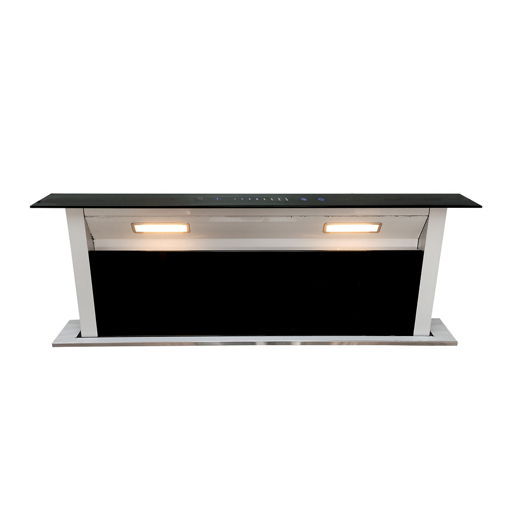 09-ECLIPSE-90-BLK Totai Style - 90cm Downdraft Cookerhood Black - 09/ECLIPSE90 BLK - Image 1