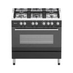 Hisense - 5-Burner Gas Electric Stove - HFS90GA5EBL