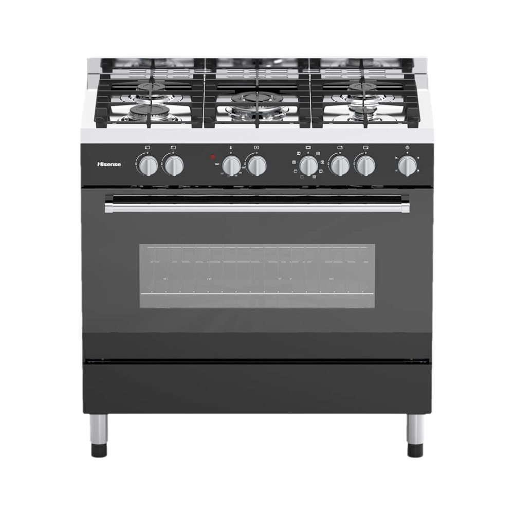 HFS90GA5EBL Hisense - 5-Burner Gas Electric Stove - HFS90GA5EBL - Image 1